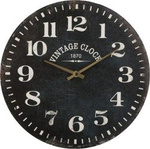 Ceas de perete din lemn, ceas de perete cu numere lizibile, Ø 38 cm