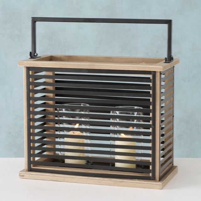 Felinar metalic ajurat Lunis