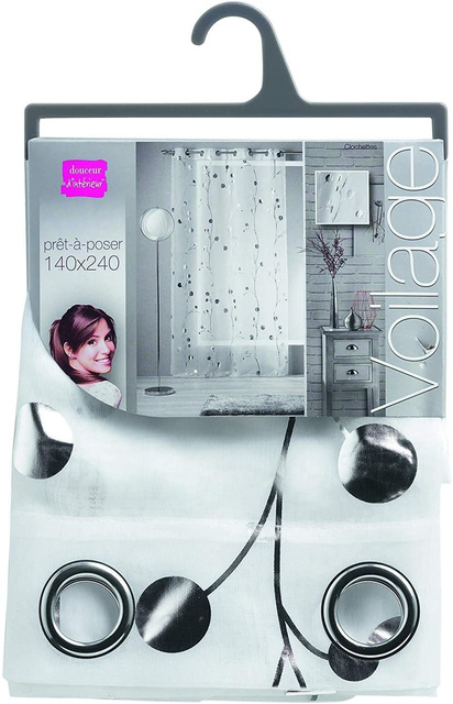 Perdea fereastră cu inele, CLOCHETTES, 140 x 240 cm