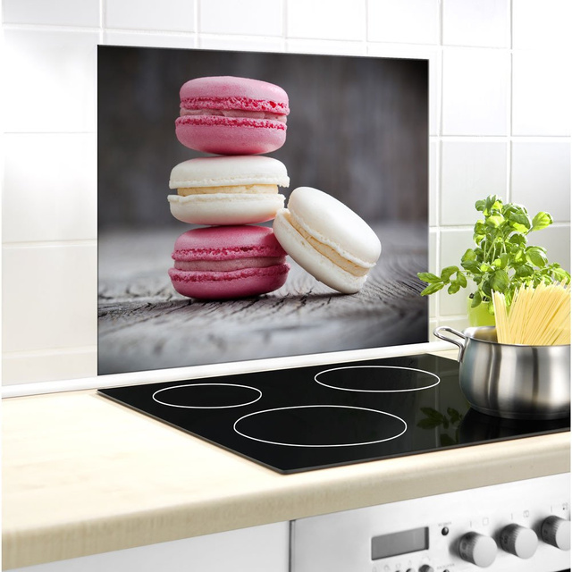 Placă de protecție din sticlă MACARONS pentru perete - 50 x 60 cm, WENKO, macarons