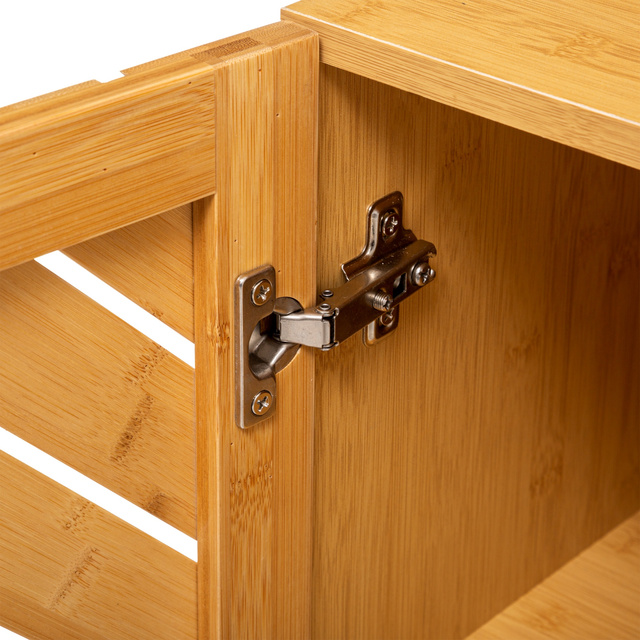 Dulap de baie Bath n'modul, cu usa, bambus, 70 cm