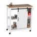 Cărucior de bucătărie LANDHAUS pe roți din lemn de pin și MDF, alb, WENKO