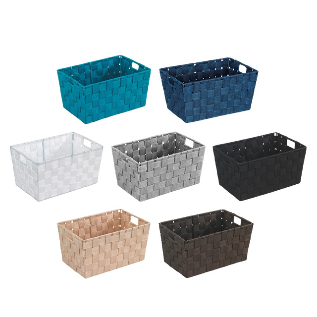 Coș ADRIA BLACK - recipient de depozitare, dimensiune S, WENKO, negru