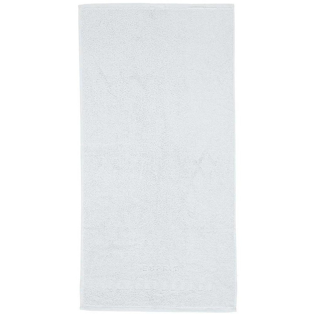 Prosop din bumbac frotte de culoare argintie, prosop brodat, 100 x 50 cm, Esprit