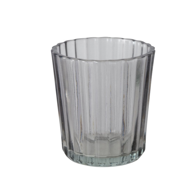 Set decor din sticlă TOLKA, sfeșnice și vază, 10 cm