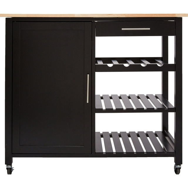 Cărucior de bucătărie cu rafturi, 48x100x88 cm