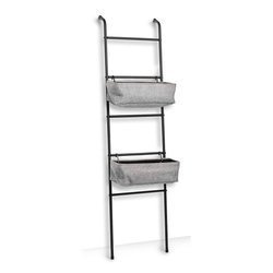 Etajera de baie in forma de scara, 2 cosuri, ZELLER