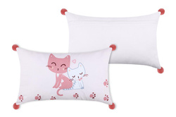 Perna pentru copii ZOELINE cu pompoane, 30 x 50 cm