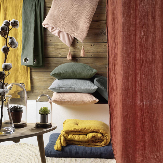 Set lenjerie de pat muselina ANGELIA, 240 x 220 cm