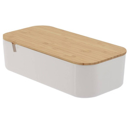 Organizator cosmetic cu oglindă, 26 x 13 x 7 cm, alb