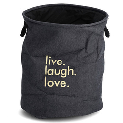 Cos de rufe DENIM, rotund, 60 L