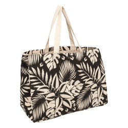 Geanta shopper, bumbac cu imprimeu, 50 x 24 x 35 cm