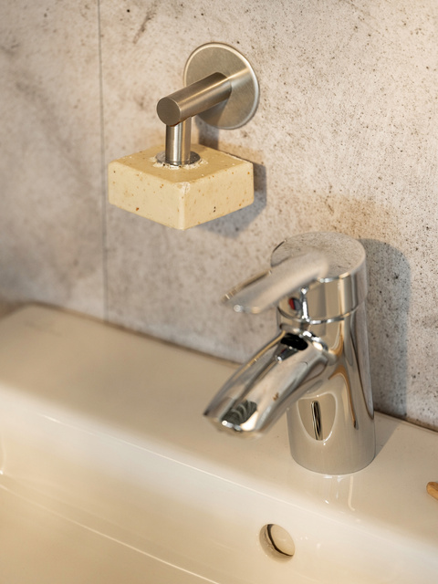 Suport magnetic, sapun Turbo-Loc® din otel inoxidabil satinat, Wenko