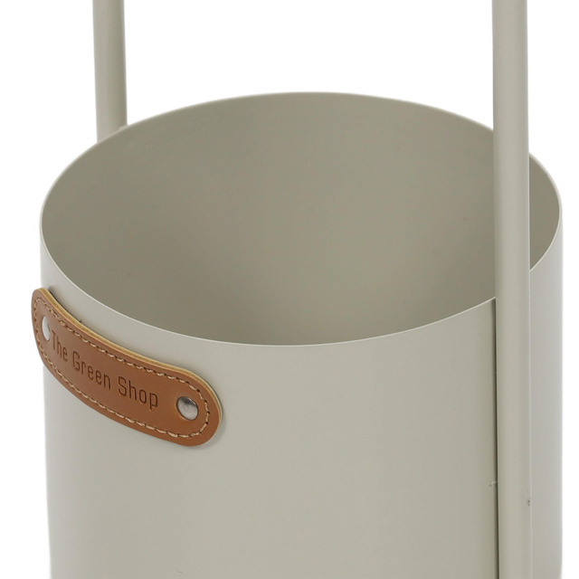 Ghiveci de flori metalic cu maner, Ø 13 x 30 cm