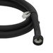 Furtun pentru dus, negru, PVC, 150 cm, 1/2