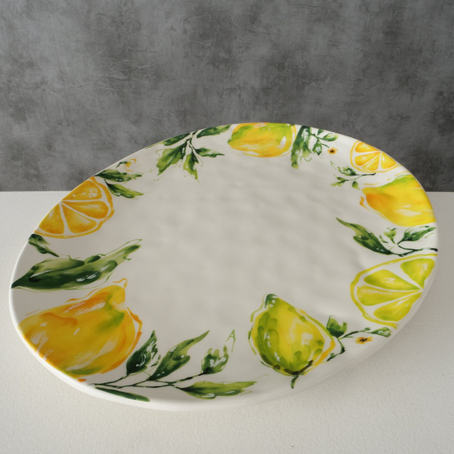 Platou ceramic LEMONY, 39 x 31 cm