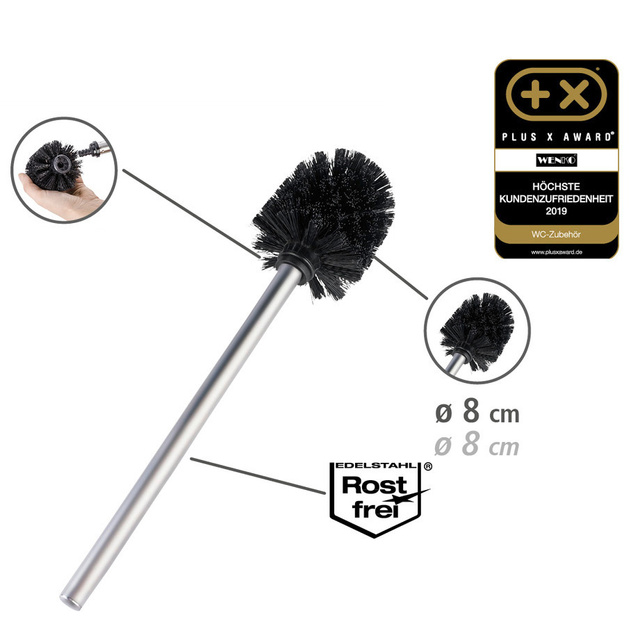 Perie WC cu suport hartie igienica RIVALTA, 3in1, Bambus, 70x23x18 cm, WENKO