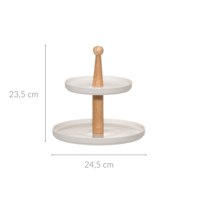 Platoara ceramica pe trei niveluri, Ø 28 cm