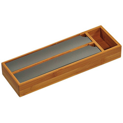 Dozator pentru folie de aluminiu și folie alimentară, organizator din bambus