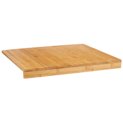 Tocator din bambus cu margine pentru blat, 46 x 53 x 4,3 cm