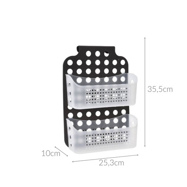 Coș de baie pentru duș, 25,3 x 35,5 x 10 cm