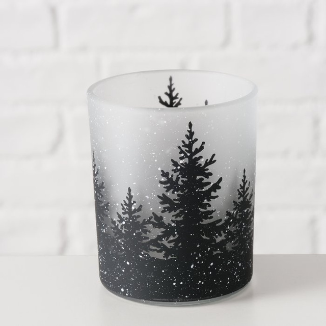 Candelabre din sticlă lacuită SHADOW, 2 buc.