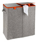 Cos de rufe Wenko Duo, 2 compartimente, 82 L, Gri