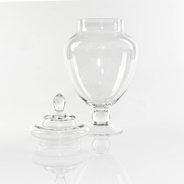 Borcan de bomboane, borcan, recipient din sticla cu capac, 30 cm