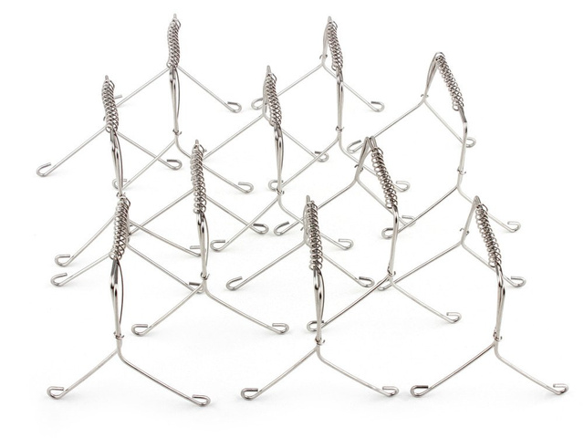 Cleme pentru bucătărie, cleme, 10 buc, oțel inoxidabil