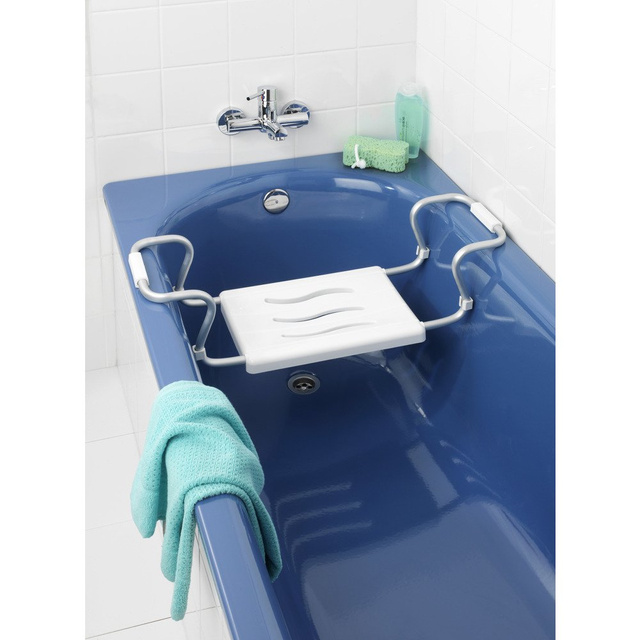 Bancă pentru cadă (de baie) SECURA, șezut reglabil, WENKO, albă