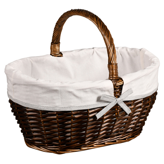 Cos de picnic cu captuseala din material textil, 45 x 34 cm