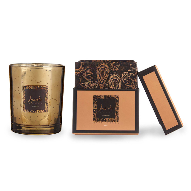 Lumânare parfumată de cadou AMARILLO, Ø 8 cm