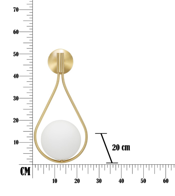Aplica de perete GLAMY DROP