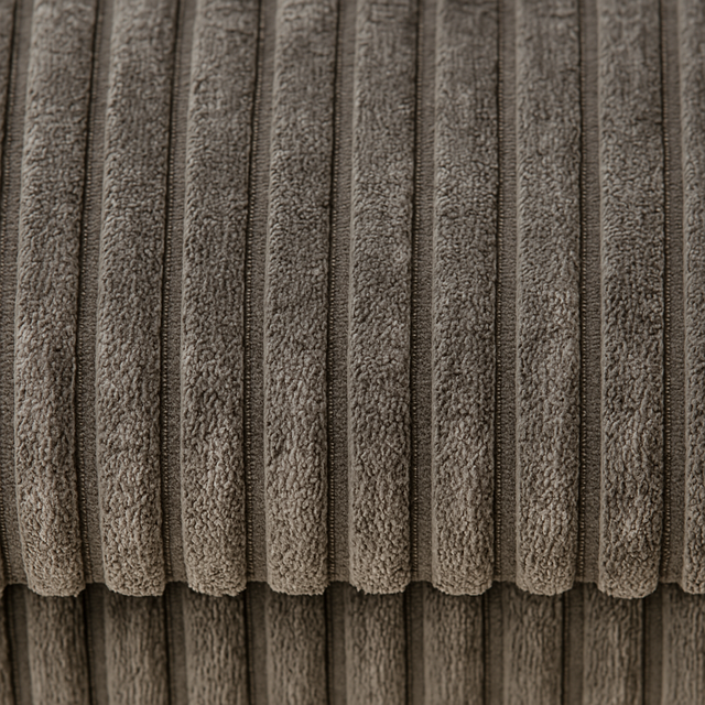 Taburet din velur-cord cu spațiu de depozitare TOBO, 38 x 38 x 38 cm