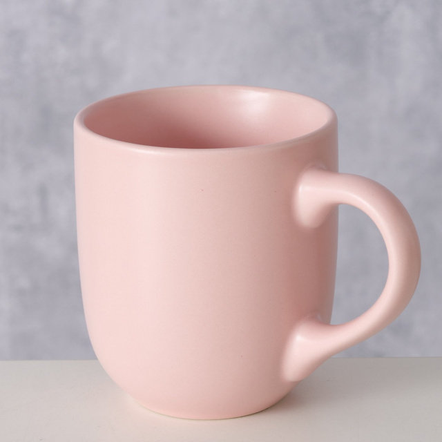 Cană ceramică roz PASTELL, 300 ml