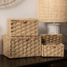 Set de cutii din hârtie naturală Elio x3