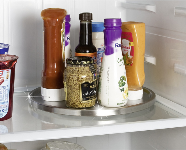 Placă rotativă, organizator pentru condimente, WENKO, argintie