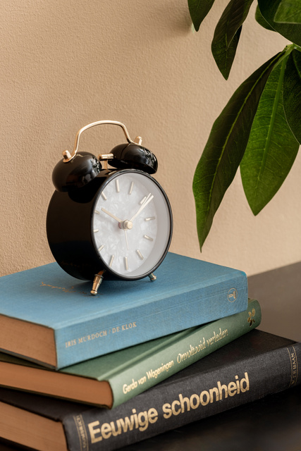 Ceas deșteptător retro PEARL GLOW, Ø 8 cm