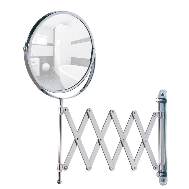 Oglindă cosmetică de perete cu braț telescopic, mărire x3, WENKO