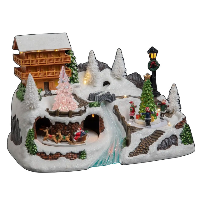 Căsuță cu iluminare LED Nașterea Domnului