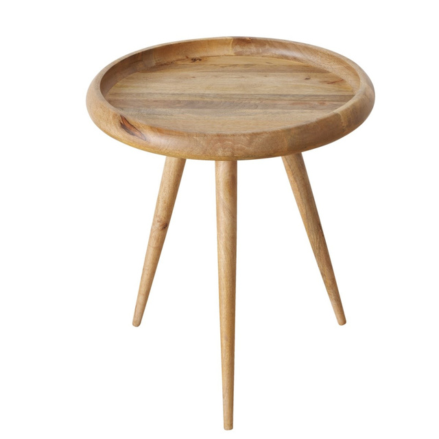 Masuta de cafea Herve, set 2 bucati, lemn de mango