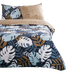 Set lenjerie de pat din bumbac Tropical Vibe, reversibila, 220 x 240 cm