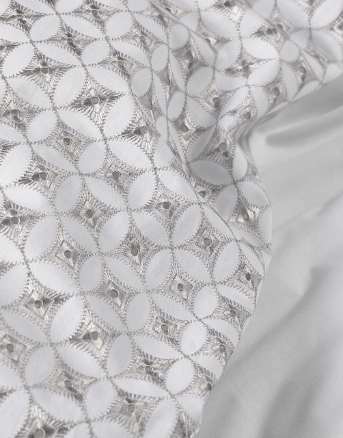 Set de lenjerie de pat din bumbac pentru 2 persoane, set de fețe de pernă din satin, 100% bumbac, 200 x 220 cm, Essenza