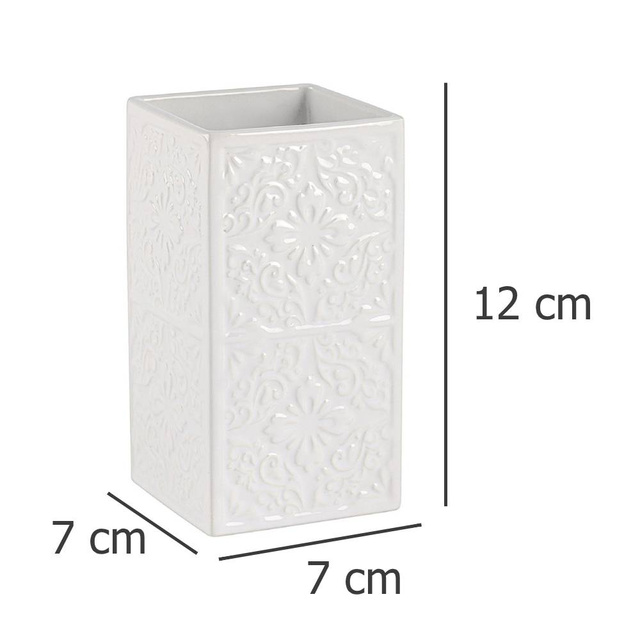 Recipient pentru periuțe de dinți CORDOBA, WENKO, alb