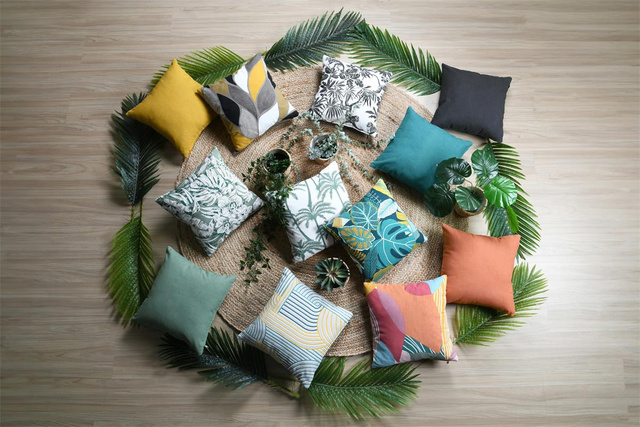 Feta de perna decorativa, bumbac, LORIS, 40 x 40 cm