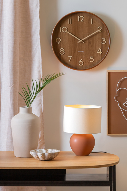 Lampă de masă ALMA bază ceramică, Ø 25 cm