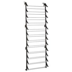Umeraș pentru pantofi, organizator de suspendare la ușă, 183 x 63 x 20 cm