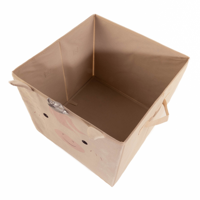 Cutie textila pentru jucarii cu unicorn cu corn si urechi, 32 x 32 x 30 cm