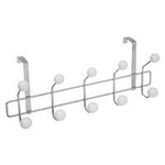 Cuier metalic pentru ușă cu 10 cârlige