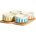 Set de boluri pentru gustări FIKA, 4 x 230 ml, tavă din bambus